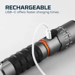 Nebo Rechargeable LED Flash Light 2000lm, Slyde King 2K NEBO