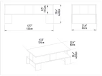 Τραπέζι σαλονιού Olly pakoworld φυσικό 120x60x47εκ