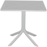 Τραπεζαρία κήπου Groovy-Confident pakoworld σετ 5τεμ PP λευκό 80x80x74,5εκ.