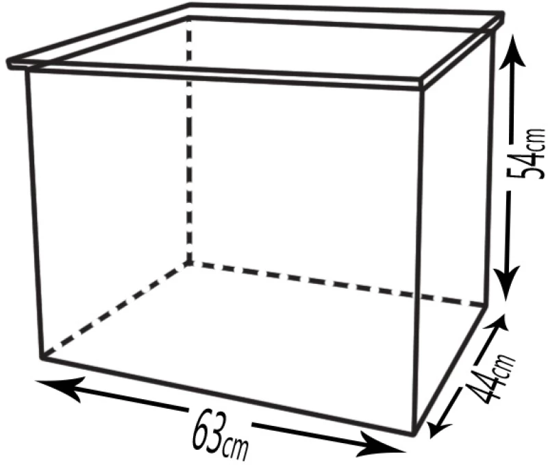 Ξυλοθηκη Μεγαλη Μπουμπούκι με πετράδι 63x54x44 Μαύρο