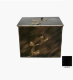 Ξυλοθηκη Μεγαλη Μπουμπούκι με πετράδι 63x54x44 Μαύρο