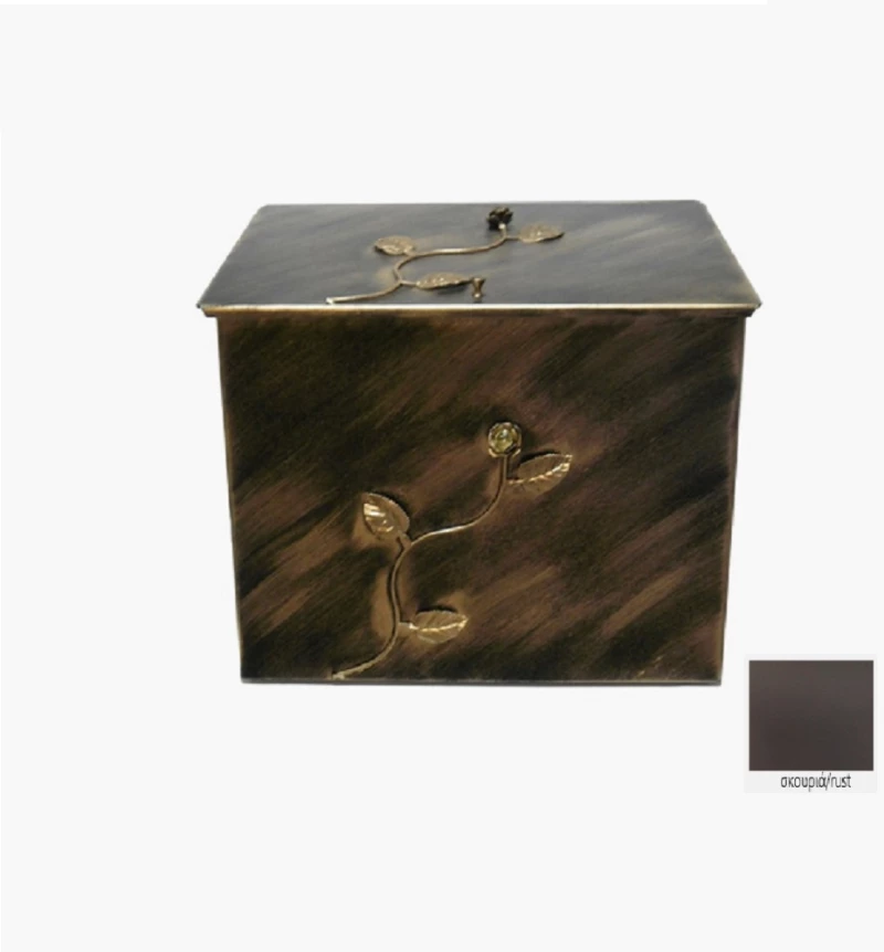 Ξυλοθηκη Μεγαλη Μπουμπούκι με πετράδι 63x54x44 Μαύρο