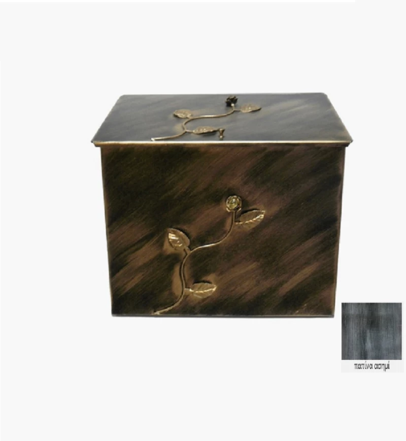 Ξυλοθηκη Μεγαλη Μπουμπούκι με πετράδι 63x54x44 Μαύρο