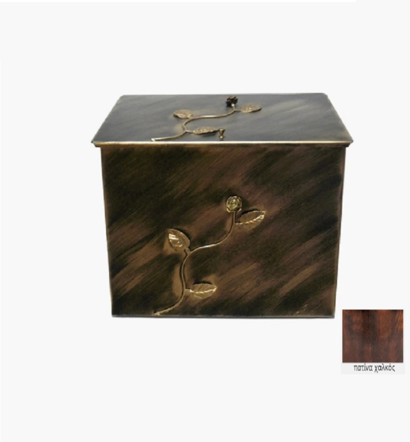 Ξυλοθηκη Μεγαλη Μπουμπούκι με πετράδι 63x54x44 Μαύρο
