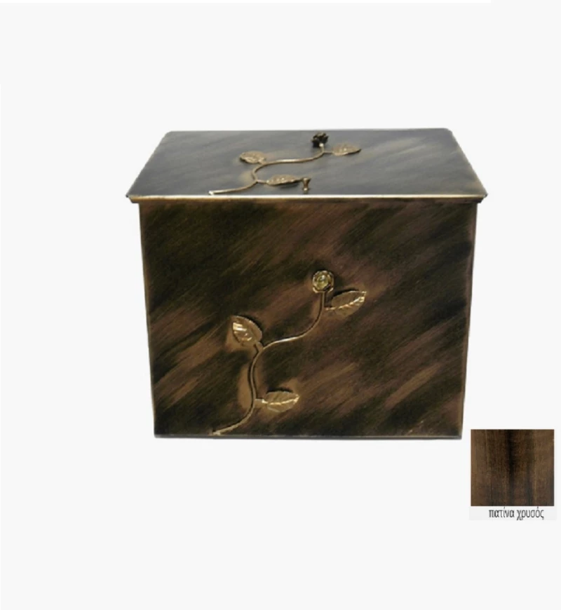 Ξυλοθηκη Μεγαλη Μπουμπούκι με πετράδι 63x54x44 Μαύρο