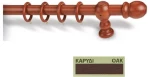 Κουρτινόξυλα Miraz Φ28 200cm Καρυδί