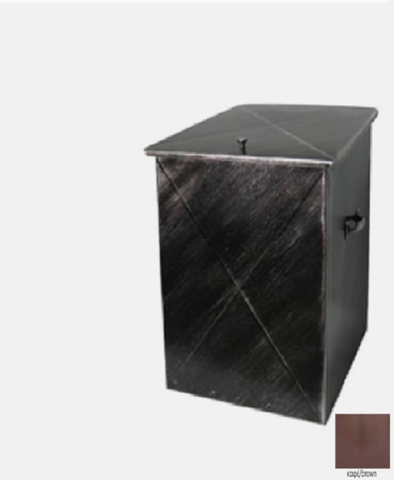 Ξυλοθήκη μεσαία 37X54X44 χωρίς σχέδιο πατινα χαλκός
