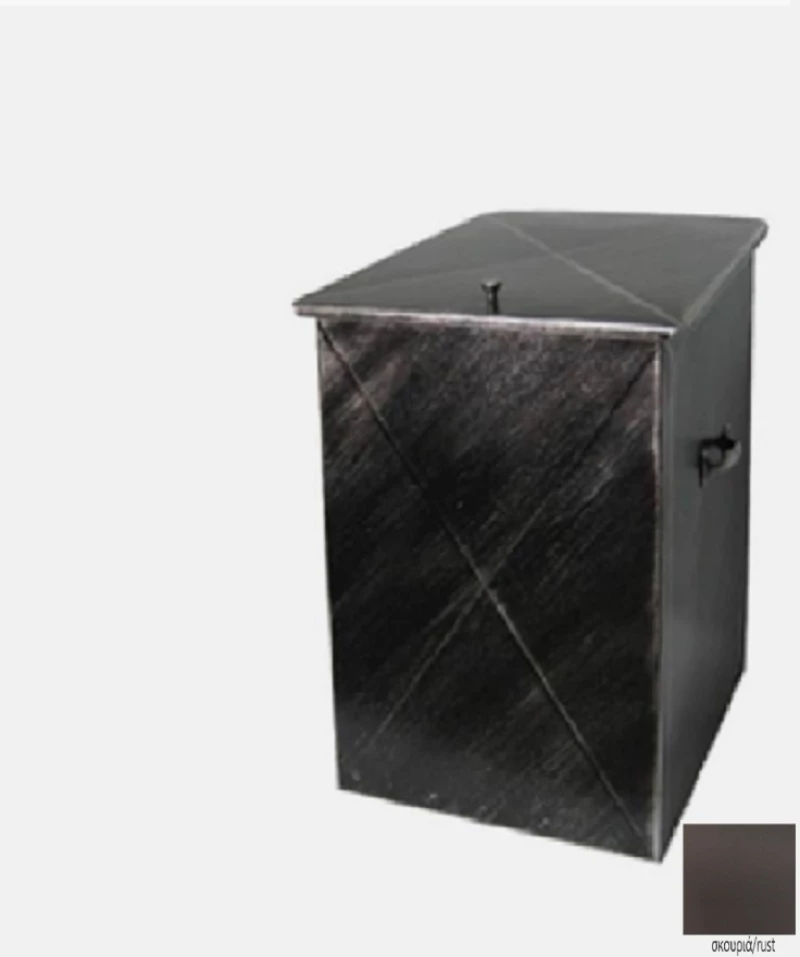 Ξυλοθήκη μεσαία 37X54X44 χωρίς σχέδιο πατινα χαλκός