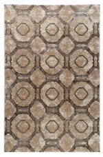 Tzikas Carpets 16970-ΚΑΦΕ-ΓΚΡΙ Χαλί ELITE 133x190