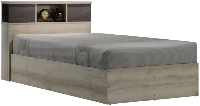Κρεβάτι μονό OLYMPUS pakoworld σε χρώμα castillo-toro 120x200εκ