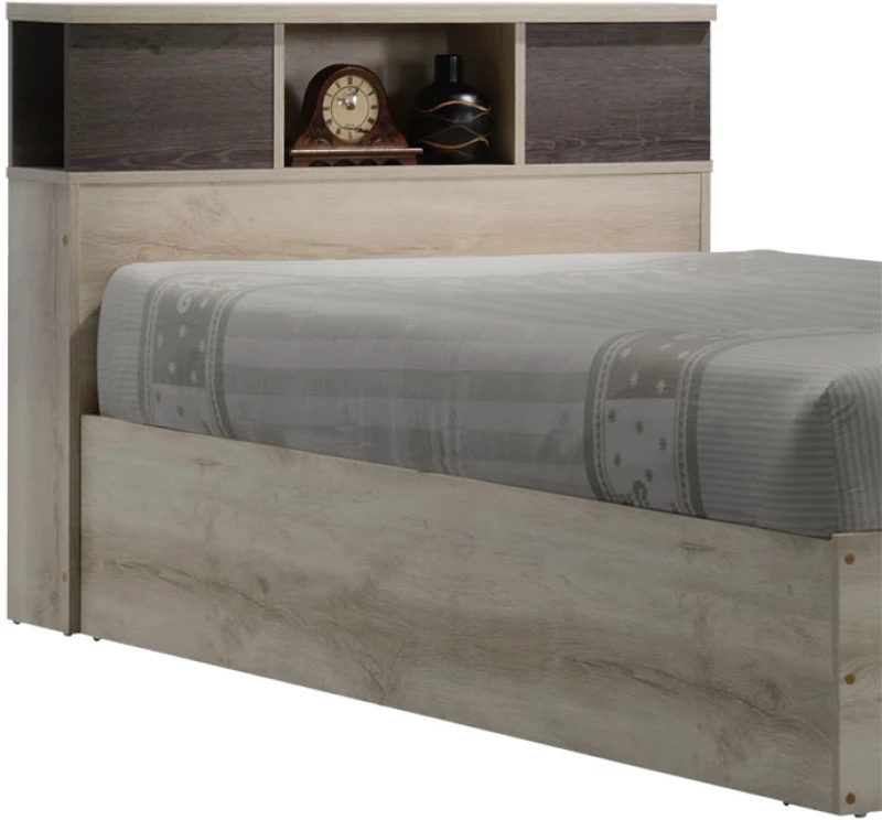 Κρεβάτι μονό OLYMPUS pakoworld σε χρώμα castillo-toro 120x200εκ