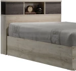 Κρεβάτι μονό OLYMPUS pakoworld σε χρώμα castillo-toro 120x200εκ