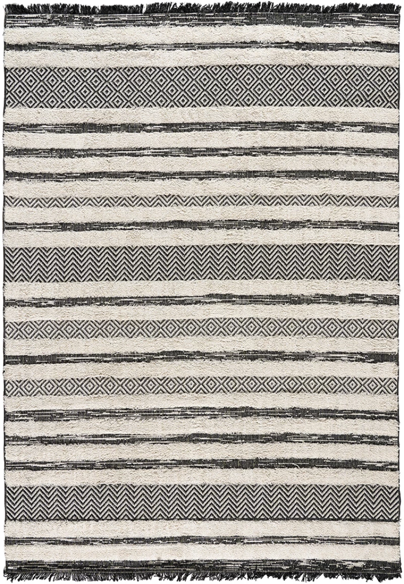 Χαλί βαμβακερό Morocotton 9241 Γκρι Beauty Home 150x220