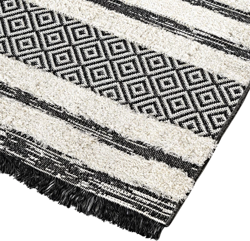 Χαλί βαμβακερό Morocotton 9241 Γκρι Beauty Home 150x220
