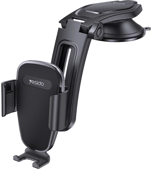 Yesido - Car Holder (C130) - Gravity Grip for Dashboard, Adjustable Suction Cup Holder - Black