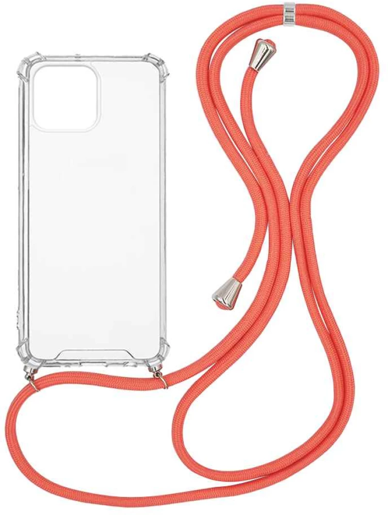 Θήκη Σιλικόνης με Κορδόνι Sonique Armor Clear Apple iPhone 13 Pro Max Κοραλλί - Sonique - Κοραλλί - iPhone 13 Pro Max