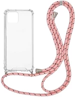Θήκη Σιλικόνης με Κορδόνι Sonique Armor Clear Apple iPhone 12 Pro Max Rainbow Ροζ - Sonique - Rainbow Ροζ - iPhone 12 Pro Max