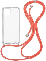 Θήκη Σιλικόνης με Κορδόνι Sonique Armor Clear Apple iPhone 12 Pro Max Κοραλλί - Sonique - Κοραλλί - iPhone 12 Pro Max