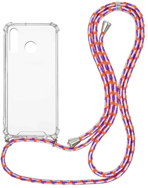 Θήκη Σιλικόνης με Κορδόνι Sonique Armor Clear Huawei P30 Lite Rainbow Κοραλλί - Sonique - Rainbow Κοραλλί - P30 Lite