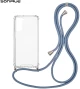Θήκη Σιλικόνης με Κορδόνι Sonique Armor Clear Samsung Galaxy S21 Μπλε Γκρι - Sonique - Μπλε Γκρι - Galaxy S21