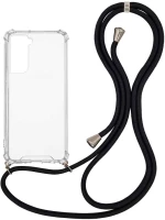 Θήκη Σιλικόνης με Κορδόνι Sonique Armor Clear Samsung Galaxy S22 Plus Μαύρο - Sonique - Μαύρο - Galaxy S22 Plus