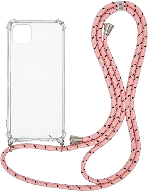 Θήκη Σιλικόνης με Κορδόνι Sonique Armor Clear Samsung Galaxy A22 5G Rainbow Ροζ - Sonique - Rainbow Ροζ - Galaxy A22 5G