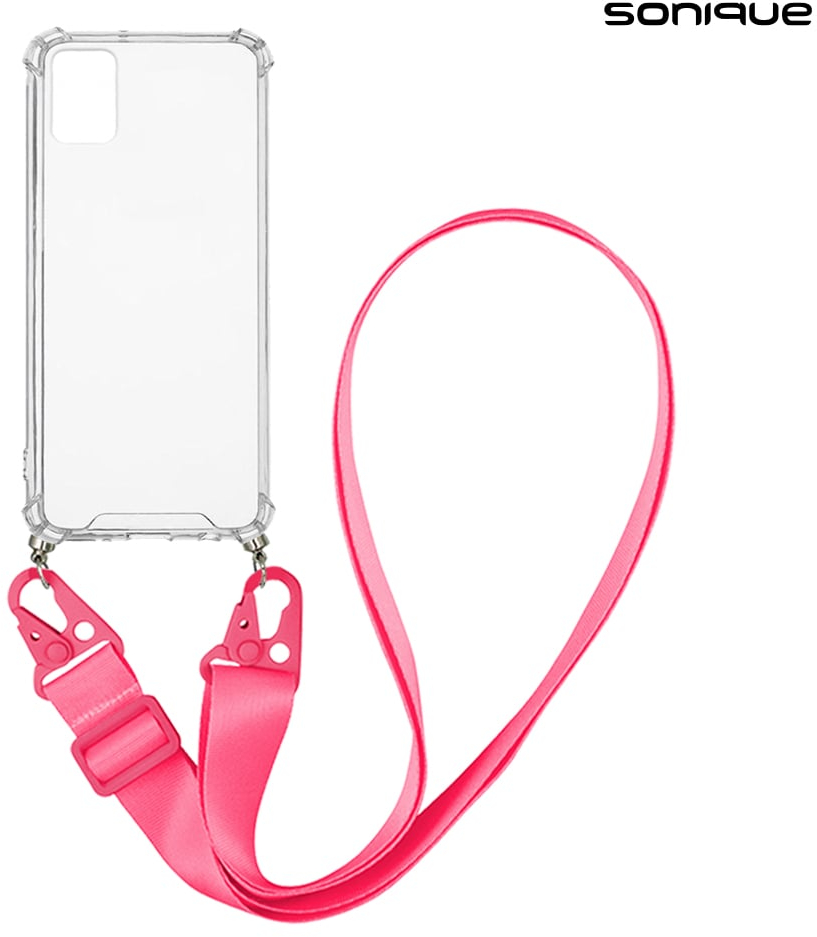 Θήκη Σιλικόνης με Strap Sonique Armor Clear Samsung Galaxy A71 Φουξ - Sonique - Φουξ - Galaxy A71