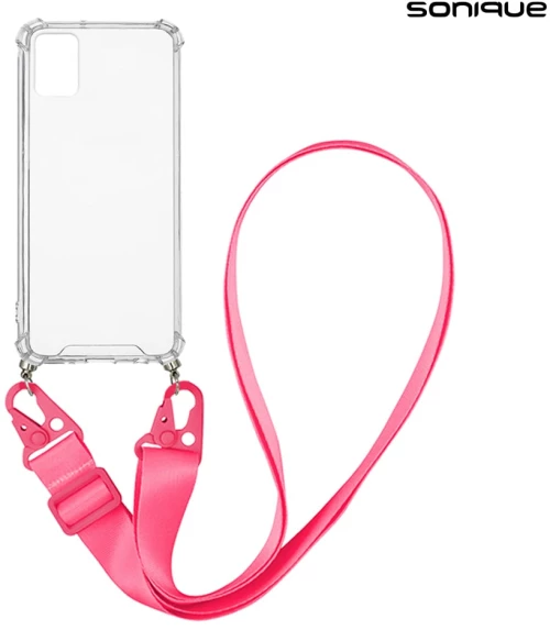 Θήκη Σιλικόνης με Strap Sonique Armor Clear Samsung Galaxy A71 Φουξ - Sonique - Φουξ - Galaxy A71