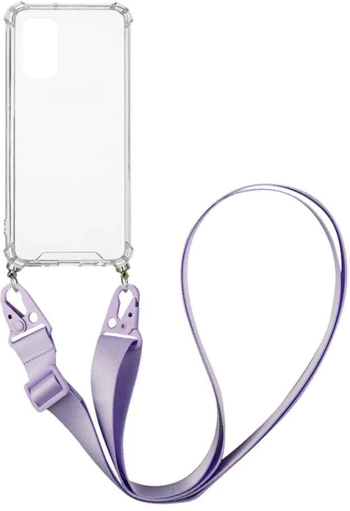 Θήκη Σιλικόνης με Strap Sonique Armor Clear Samsung Galaxy A32 5G Λιλά - Sonique - Λιλά - Galaxy A32 5G