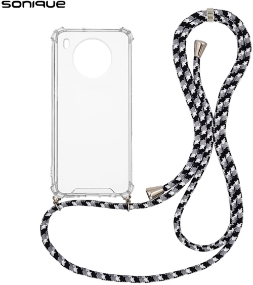 Θήκη Σιλικόνης με Κορδόνι Sonique Armor Clear Honor 50 Lite / Huawei Nova 8i Rainbow Μαύρο - Sonique - Rainbow Μαύρο - Honor 50 Lite, Huawei Nova 8i