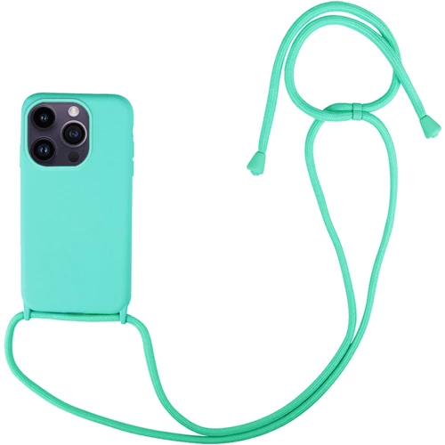 Θήκη Σιλικόνης με Κορδόνι CarryHang Apple iPhone 14 Pro Γαλάζιο - My Colors - Γαλάζιο - iPhone 14 Pro