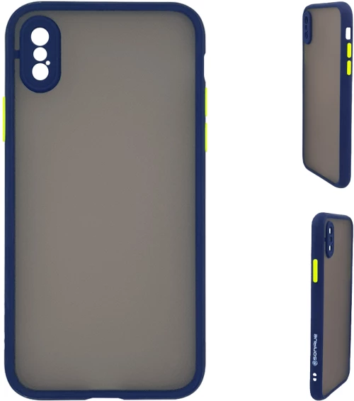 Θήκη Σιλικόνης Color Button Bumper Sonique Apple iPhone X / iPhone XS Μπλε - Sonique - Μπλέ - iPhone X, iPhone XS