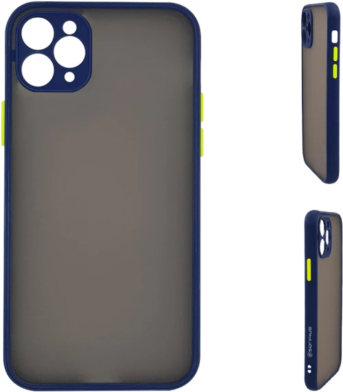 Θήκη Σιλικόνης Color Button Bumper Sonique Apple iPhone 11 Pro Max Μπλε - Sonique - Μπλέ - iPhone 11 Pro Max