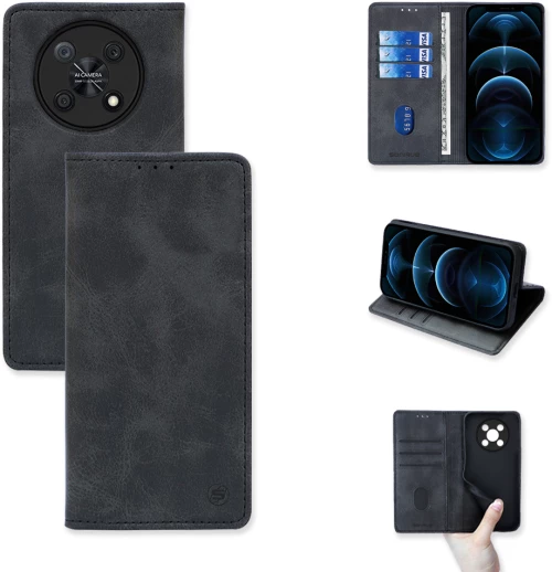Θήκη Βιβλίο Vintage Magnet Book Sonique Huawei Nova Y90 Μαύρο - Sonique - Μαύρο - Nova Y90