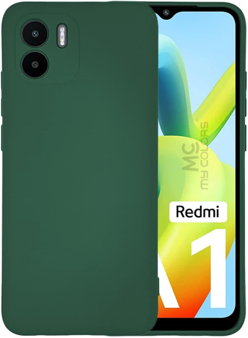 Θήκη Σιλικόνης My Colors Xiaomi Redmi A1 / Redmi A2 Πράσινο Σκούρο - My Colors - Πράσινο Σκούρο - Redmi A1, Redmi A2