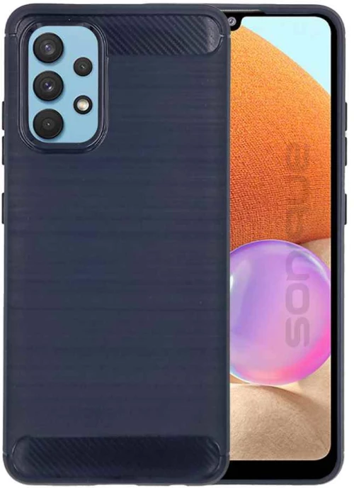 Θήκη Σιλικόνης Sonique Carbon Brushed Samsung Galaxy A32 4G Μπλε - Sonique - Μπλέ - Galaxy A32 4G
