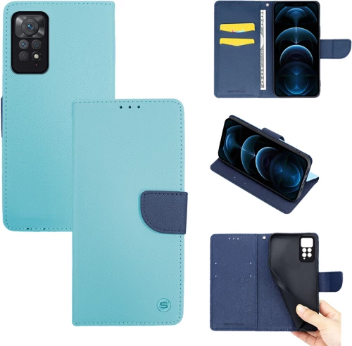 Θήκη Βιβλίο Sonique Trend Book Xiaomi Redmi Note 11 Pro 4G/5G / Redmi Note 12 Pro 4G Σιέλ / Σκούρο Μπλε - Sonique - Σιέλ / Σκούρο Μπλε - Redmi Note 11 Pro 4G/5G, Redmi Note 12 Pro 4G