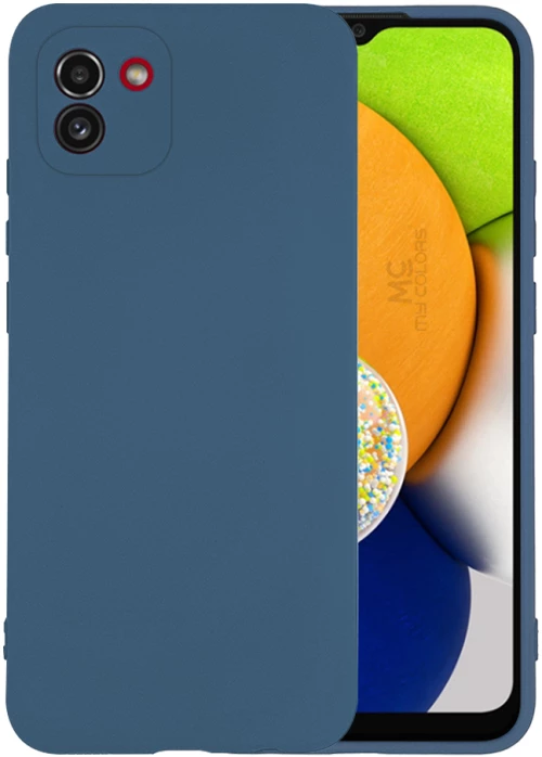Θήκη Σιλικόνης My Colors Samsung Galaxy A03 4G Μπλε Σκούρο - My Colors - Μπλε Σκούρο - Galaxy A03 4G
