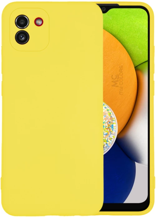 Θήκη Σιλικόνης My Colors Samsung Galaxy A03 4G Κίτρινο - My Colors - Κίτρινο - Galaxy A03 4G