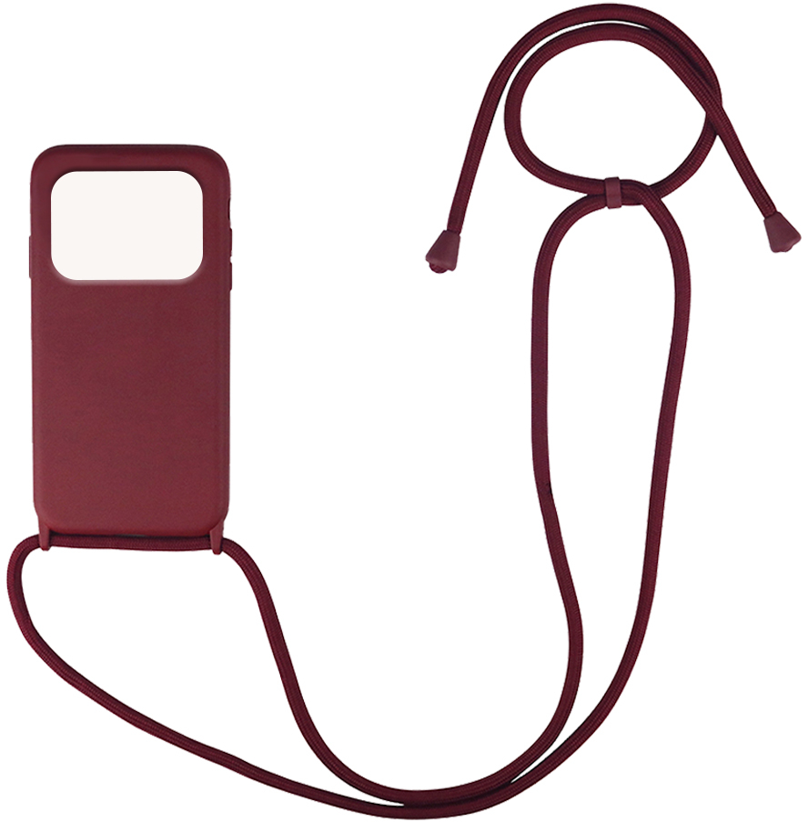 Θήκη Σιλικόνης με Κορδόνι CarryHang Xiaomi Poco M4 Pro 4G Μπορντώ - My Colors - Μπορντώ - POCO M4 Pro 4G