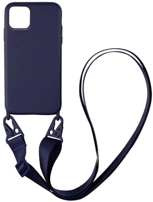 Θήκη CarryHang Liquid Silicone Strap Apple iPhone 11 Pro Max Μπλε Σκούρο - My Colors - Μπλε Σκούρο - iPhone 11 Pro Max