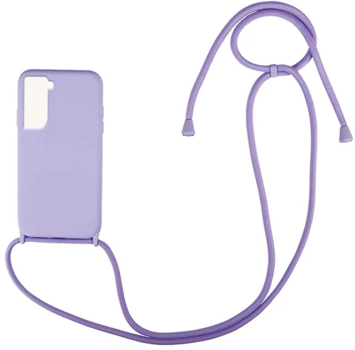 Θήκη Σιλικόνης με Κορδόνι CarryHang Samsung Galaxy S22 Plus Λιλά - My Colors - Λιλά - Galaxy S22 Plus