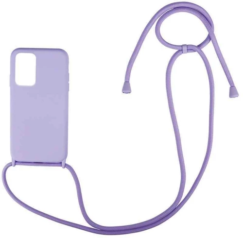 Θήκη Σιλικόνης με Κορδόνι CarryHang Xiaomi Redmi Note 10 / Redmi Note 10s / Poco M5s Λιλά - My Colors - Λιλά - Poco M5s, Redmi Note 10, Redmi Note 10s