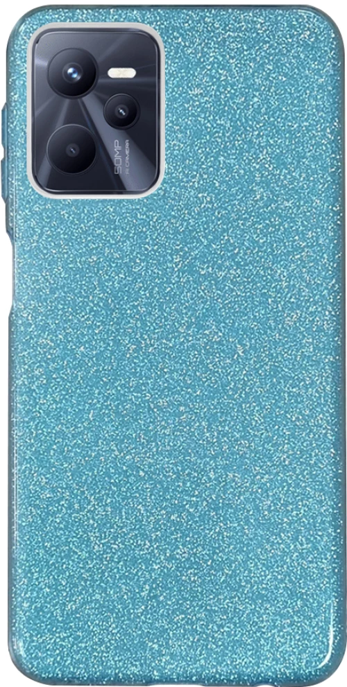 Θήκη Σιλικόνης Sonique Shiny Realme C35 Γαλάζιο - Sonique - Γαλάζιο - Realme C35