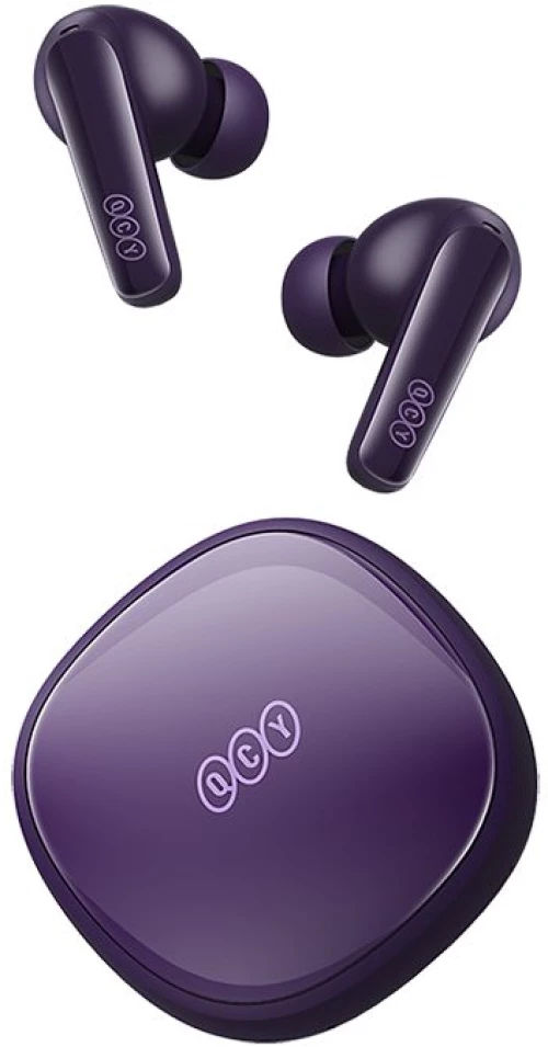 QCY T13X TWS Purple - 30 hour battery - True Wireless Earbuds - Quick Charge 380mAh