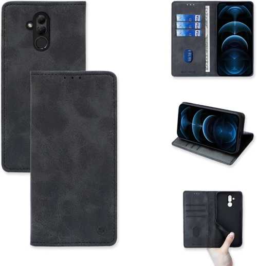 Θήκη Βιβλίο Vintage Magnet Book Sonique Huawei - Sonique - Μαύρο - Mate 20 Lite