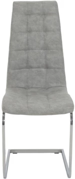 Καρέκλα Darrell pakoworld pu αντικέ γκρι-βάση χρωμίου 42x49x106εκ