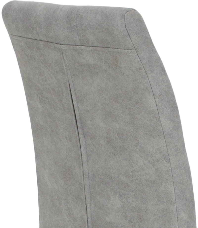 Καρέκλα Darrell pakoworld pu αντικέ γκρι-βάση χρωμίου 42x49x106εκ
