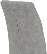 Καρέκλα Darrell pakoworld pu αντικέ γκρι-βάση χρωμίου 42x49x106εκ