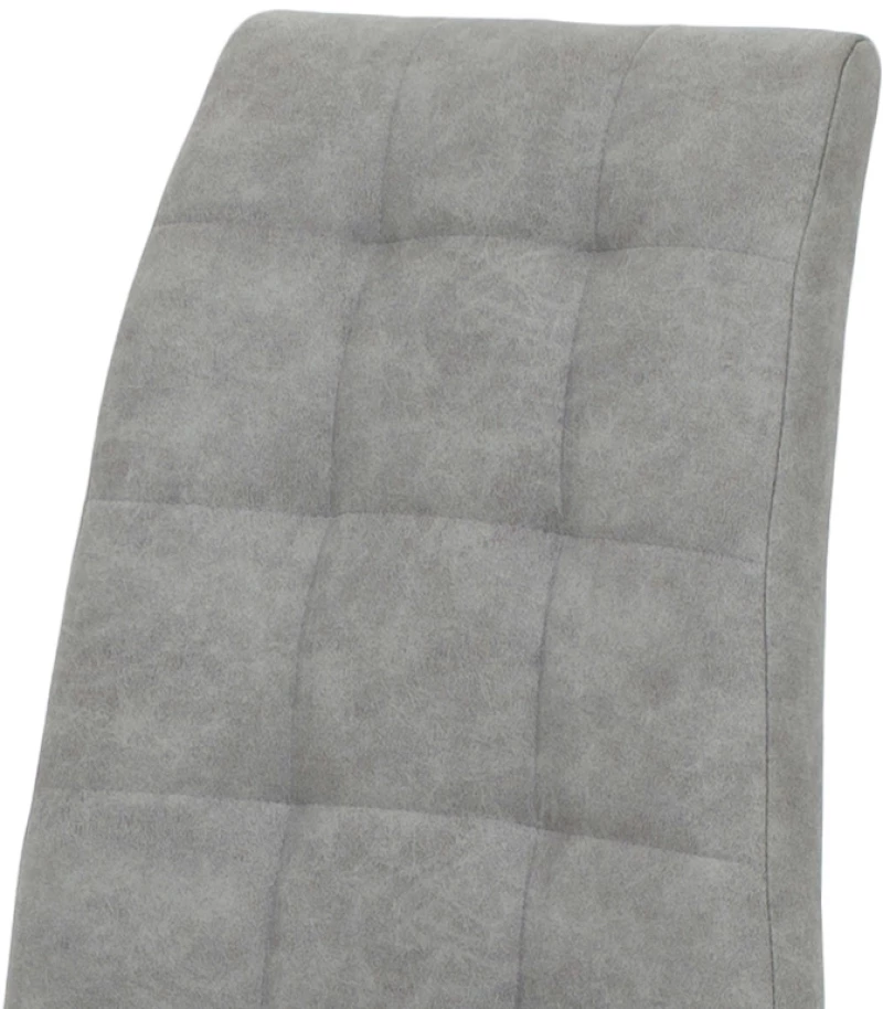 Καρέκλα Darrell pakoworld pu αντικέ γκρι-βάση χρωμίου 42x49x106εκ